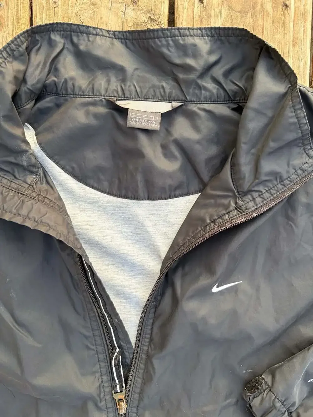 Vintage Nike Mini Swoosh Lined Full Zip Windbreaker Jacket